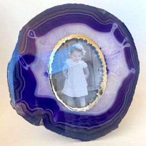 Purple Agate Picture Frame